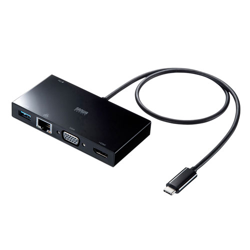 USB Type-Cモバイルドッキングステーション（USB3.2 Gen1・LAN・HDMI・VGA）