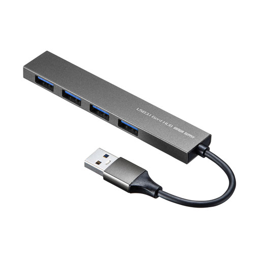 USB3.2 Gen1 4ポート スリムハブ